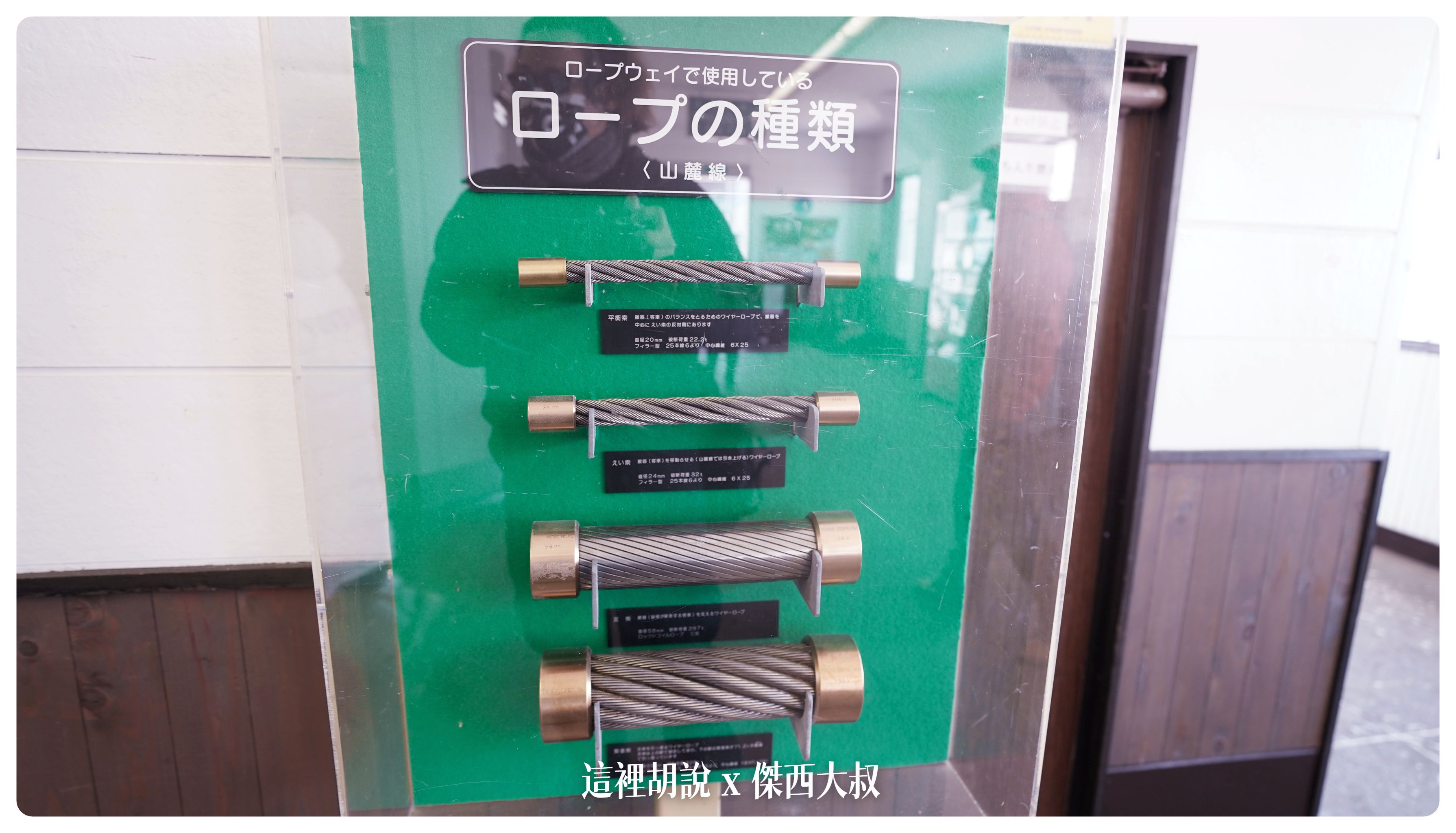 纜車站展示的纜線