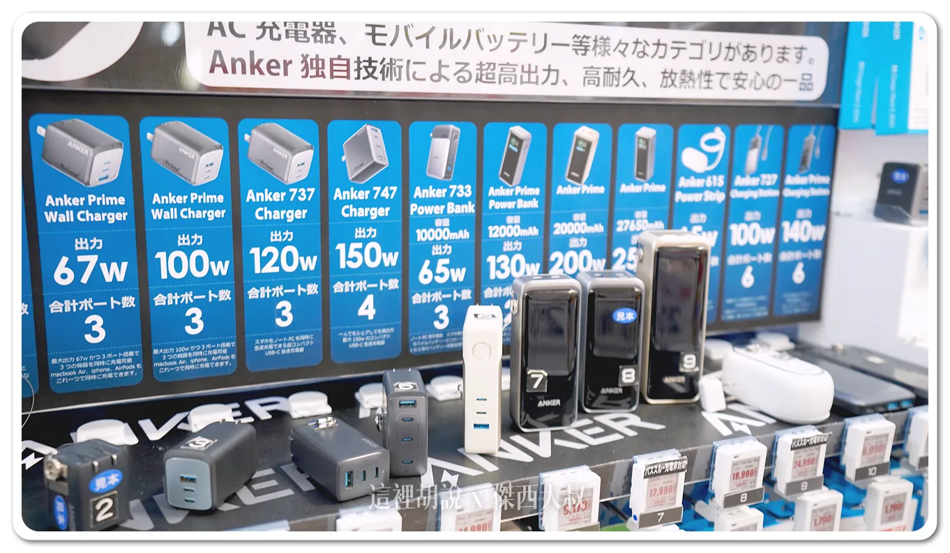 ANKER也是另外一個知名的PD充電品牌
