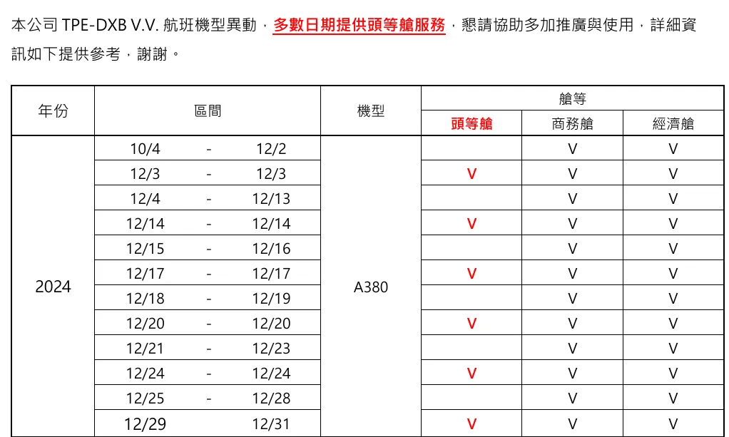 EK,emirates,三艙等,二艙等,兩艙等,杜拜台北,阿聯酋 EK,emirates,三艙等,二艙等,兩艙等,杜拜台北,阿聯酋