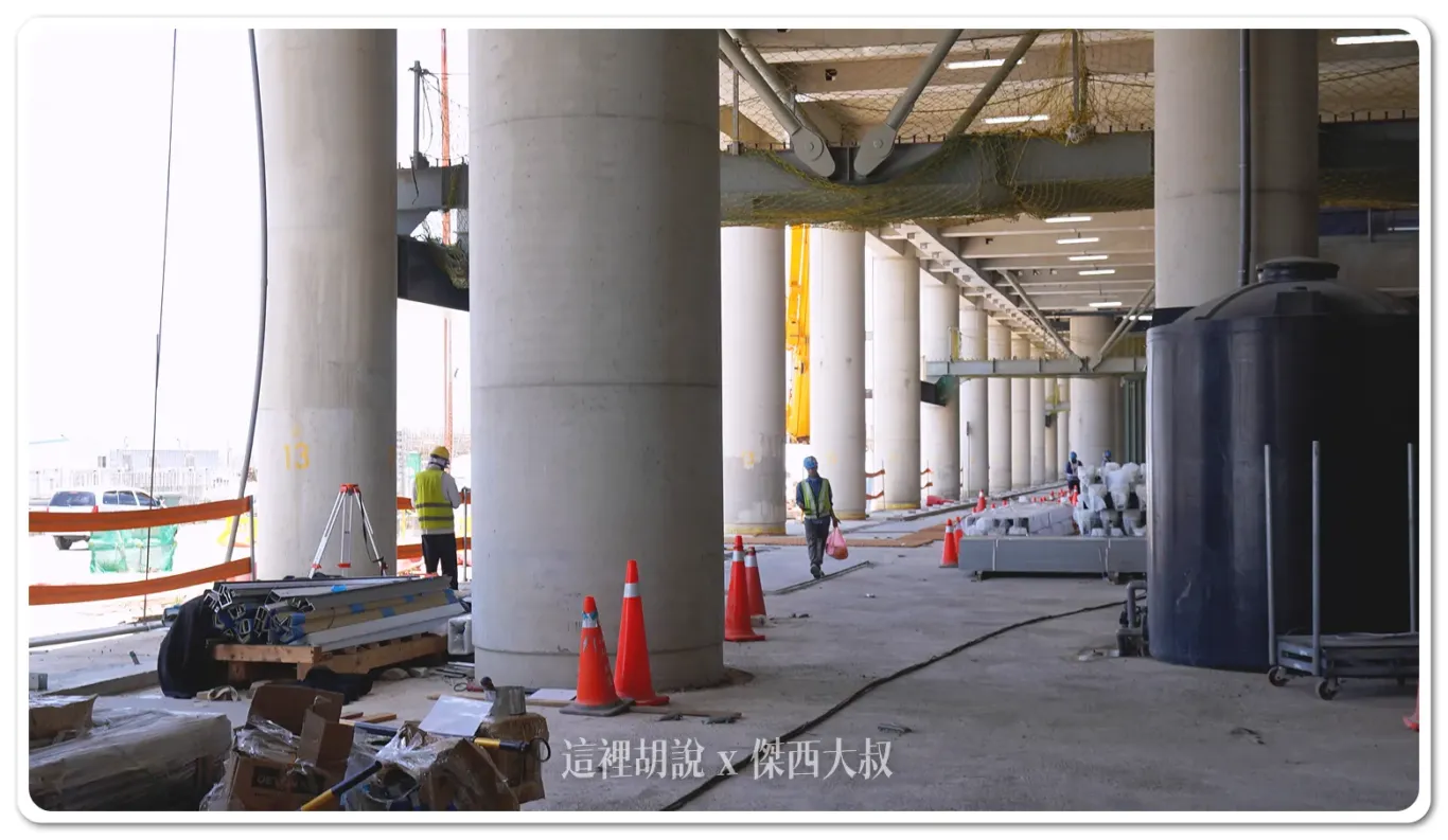 工區,施工進度,桃園國際機場,桃園機場,橫樑吊掛,第三航廈,雲頂天花 工區,施工進度,桃園國際機場,桃園機場,橫樑吊掛,第三航廈,雲頂天花