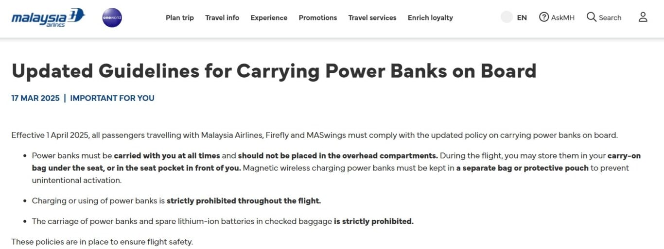 易斯達航空,濟州航空,航空電池規定,行動電源,行李準備 易斯達航空,濟州航空,航空電池規定,行動電源,行李準備