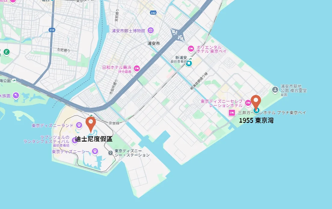 飯店距離東京度假區很近