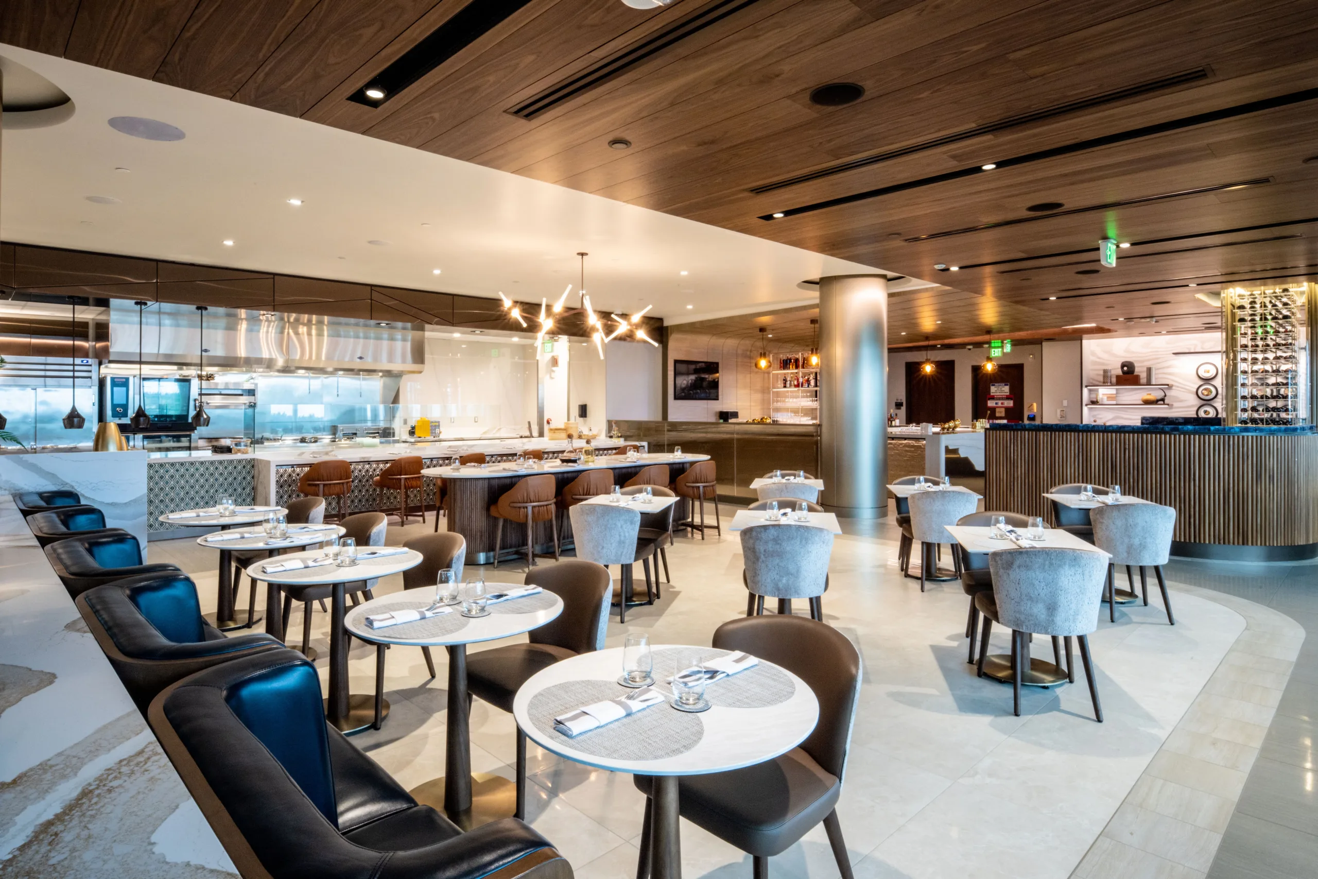 Delta Air Lines celebrates the opening of a new Sky Club and Delta One Lounge at the A Concourse in Seattle, Washington at SEA_TAC airport on Wednesday Junel, 25, 2025. (Chiris Rank/Rank Studios)