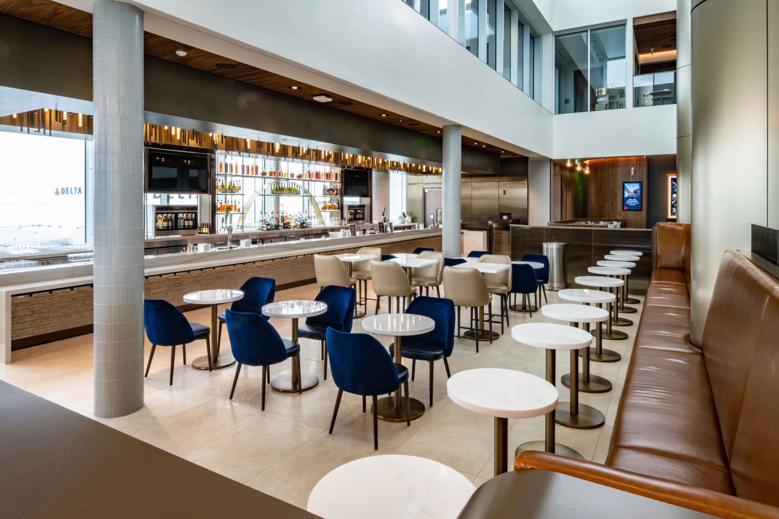Delta Air Lines celebrates the opening of a new Sky Club and Delta One Lounge at the A Concourse in Seattle, Washington at SEA_TAC airport on Wednesday Junel, 25, 2025. (Chiris Rank/Rank Studios)