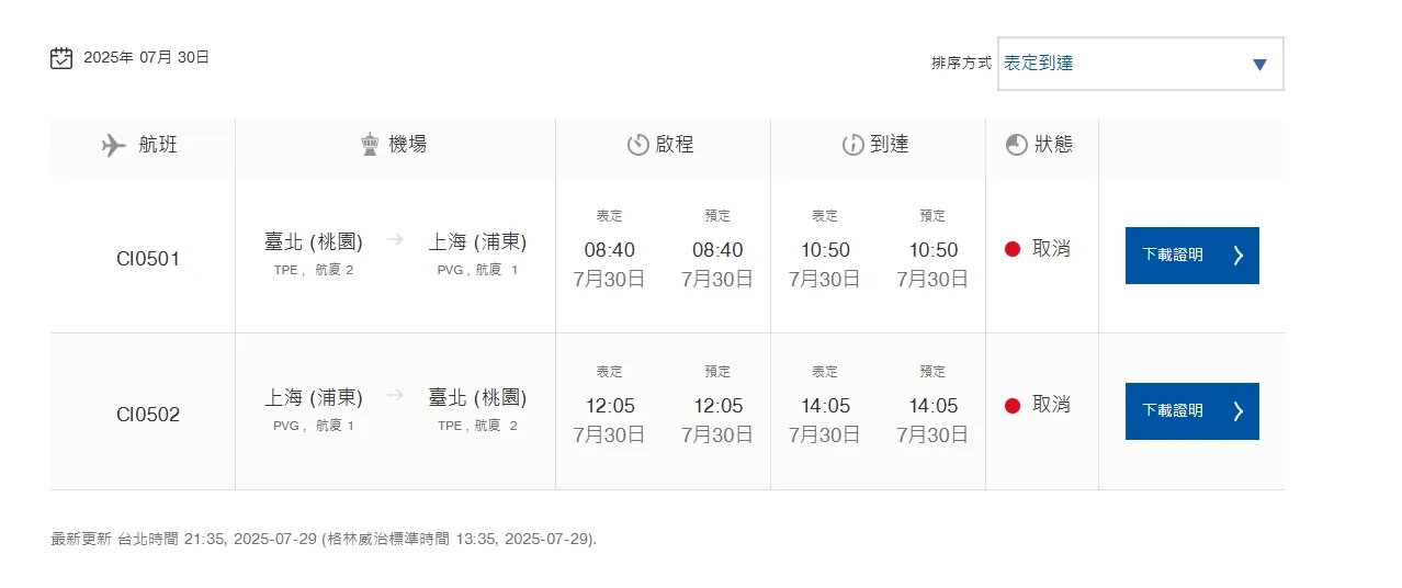 WP97,航空事件簿,颱風 WP97,航空事件簿,颱風