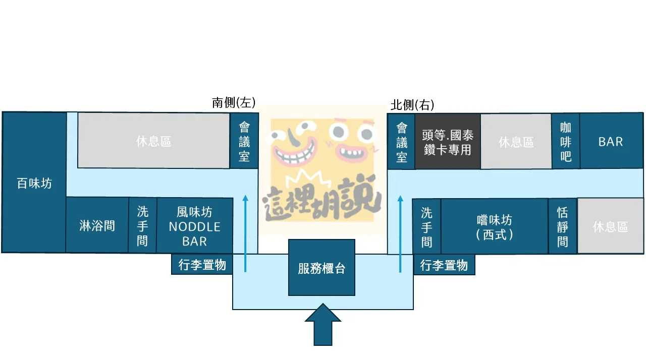 香港機場 The Bridge 『逸連堂』簡易地圖