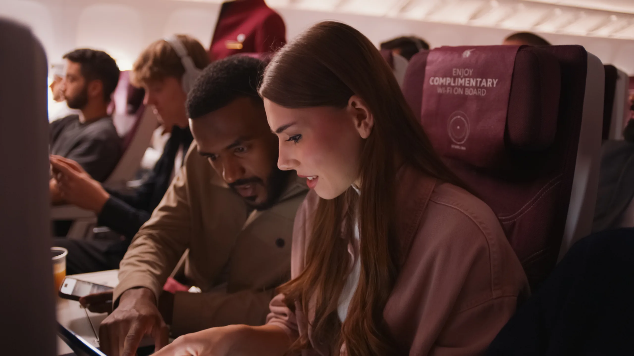 Qatar Airways,WIFI服務,卡達航空,客艙服務航空餐,機上Wi-Fi,機上WIFI,機上網路,航空新聞 Qatar Airways,WIFI服務,卡達航空,客艙服務航空餐,機上Wi-Fi,機上WIFI,機上網路,航空新聞