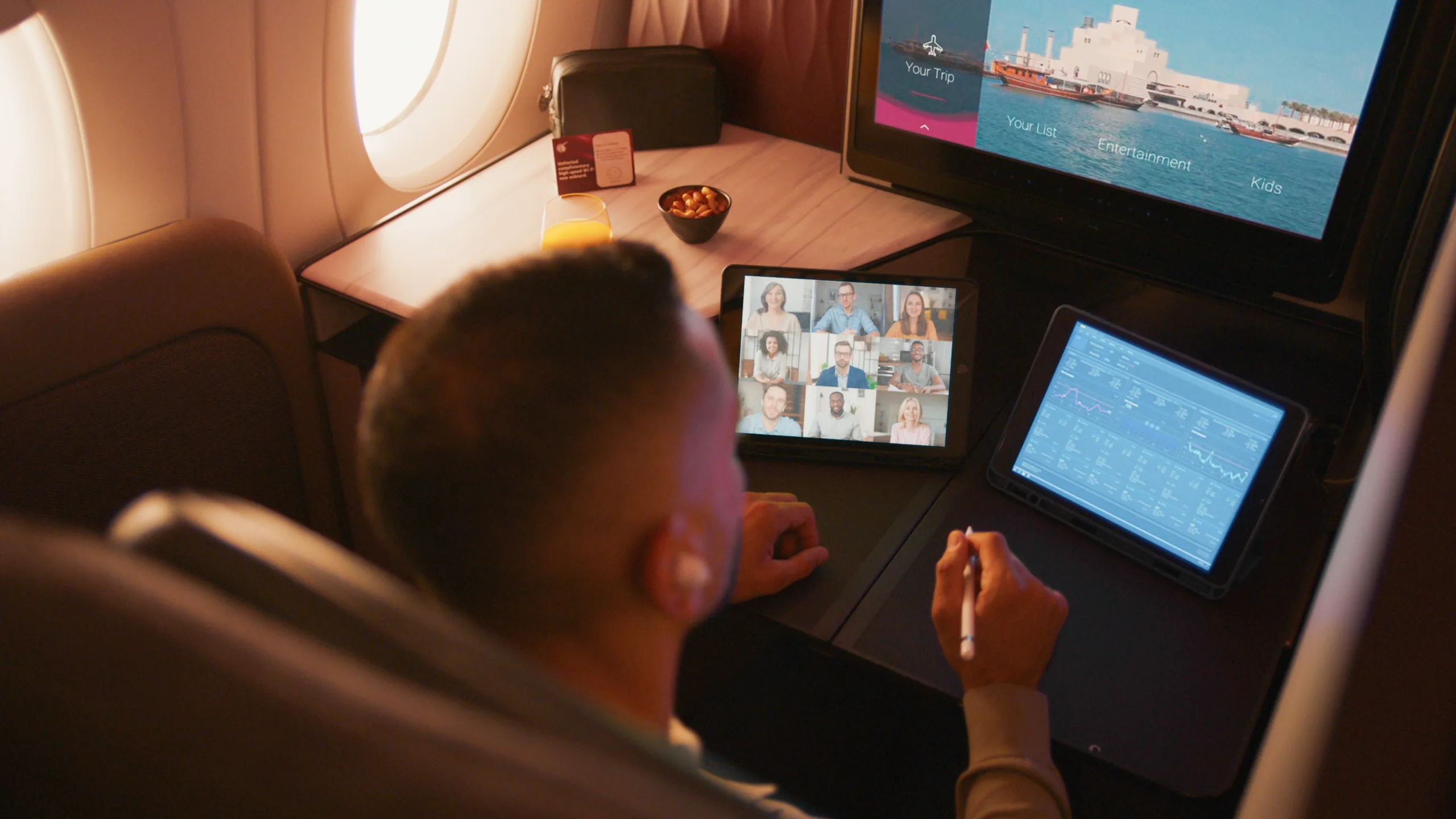 Qatar Airways,WIFI服務,卡達航空,客艙服務航空餐,機上Wi-Fi,機上WIFI,機上網路,航空新聞 Qatar Airways,WIFI服務,卡達航空,客艙服務航空餐,機上Wi-Fi,機上WIFI,機上網路,航空新聞